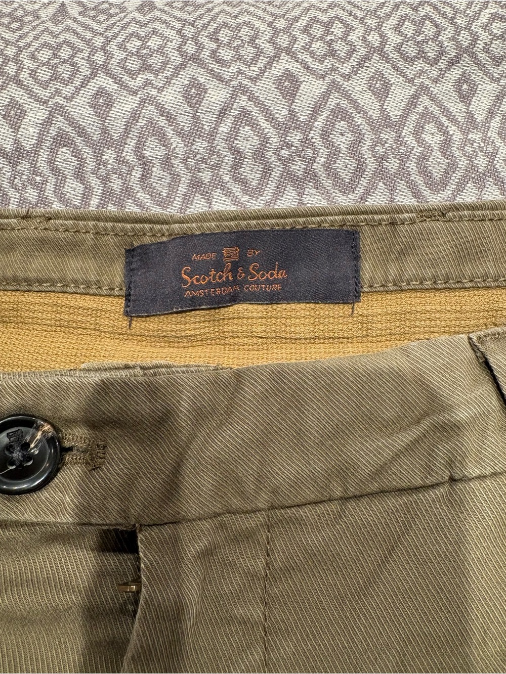 Scotch & Soda Olive Green Men’s Cargo pants